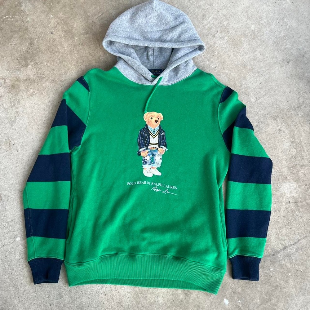 2000s Polo Ralph Lauren Polo Bear Hoodie size S